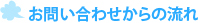 お問い合わせからの流れ